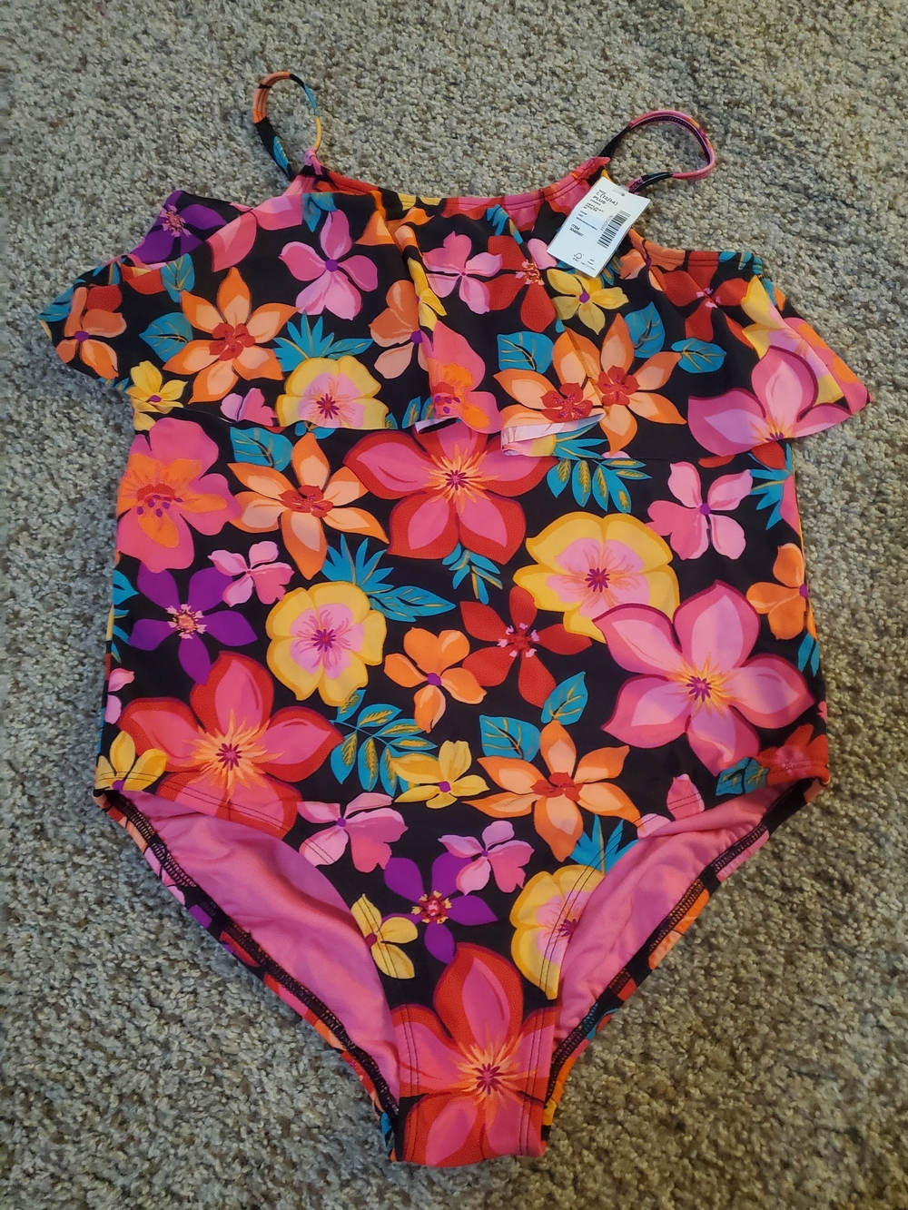 Sugar And Jade Teen Floral One-Piece Swimsuit - Pink & Multi